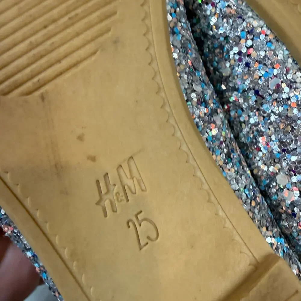 Disney x H&M Glittler Sparkle Frozen Shoes Flats Little Girl 8